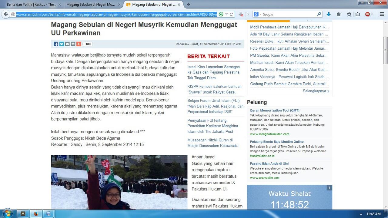 Magang Sebulan di Negeri Musyrik Kemudian Menggugat UU Perkawinan