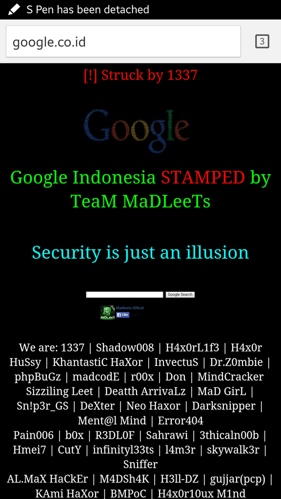google.co.id kena hack gann