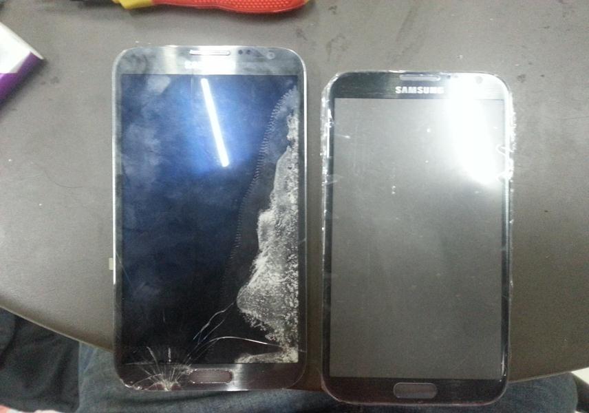 penggantian kaca gorilla glass layar samsung amoled