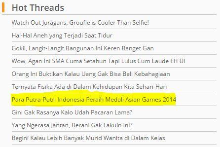 Terima Kasih Wahai Pengharum Nama Bangsa &#91;Perjuangan Peraih Medali Asian Games 2014&#93;