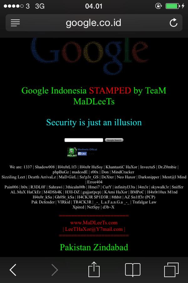 google indonesia di bajak?? wow