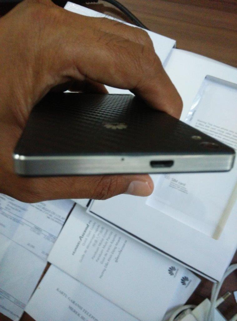 huawei ascend p6 black carbon mulus fullset garansi 11 bulan