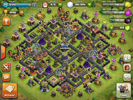 WTS : ID Clash Of Clans TH9 Max Def Level 112