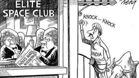 &#91;USA kalah&#93; Muat Karikatur Misi ke Mars Termurah India, New York Times Minta Maaf