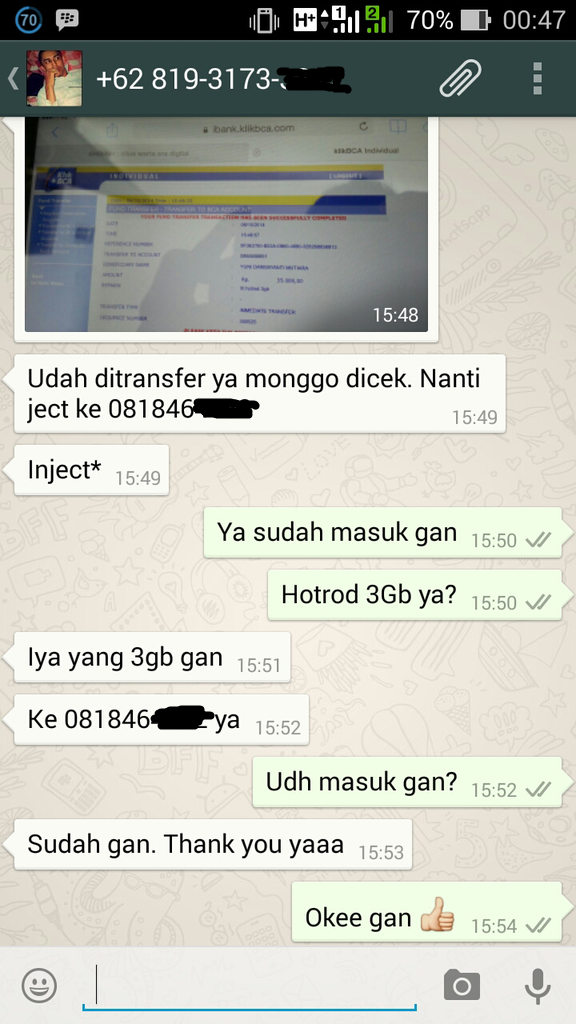 Inject/Tembak Paket Internet XL, INDOSAT, Telkomsel, Axis Bandung Murah