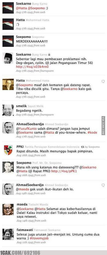 Jika Twitter Sudah Ada Tahun '45