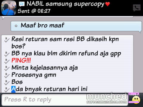 Hati-hati aja dengan &quot;NABIL samsung supercopy&quot; (PENIPU)