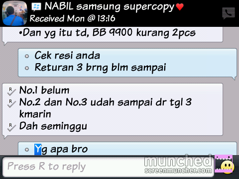 Hati-hati aja dengan &quot;NABIL samsung supercopy&quot; (PENIPU)