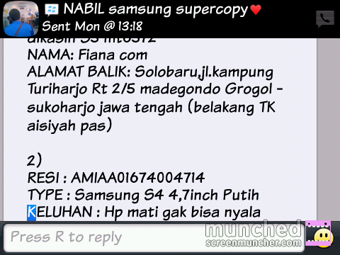 Hati-hati aja dengan &quot;NABIL samsung supercopy&quot; (PENIPU)