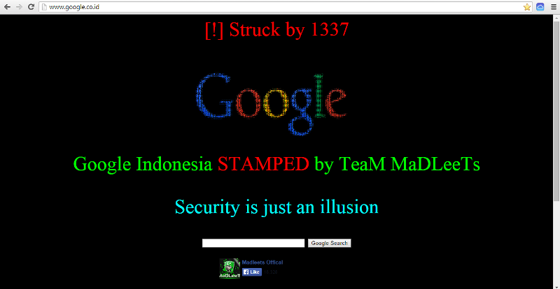 Ada yg tau, ttg Google co.id di-hack???