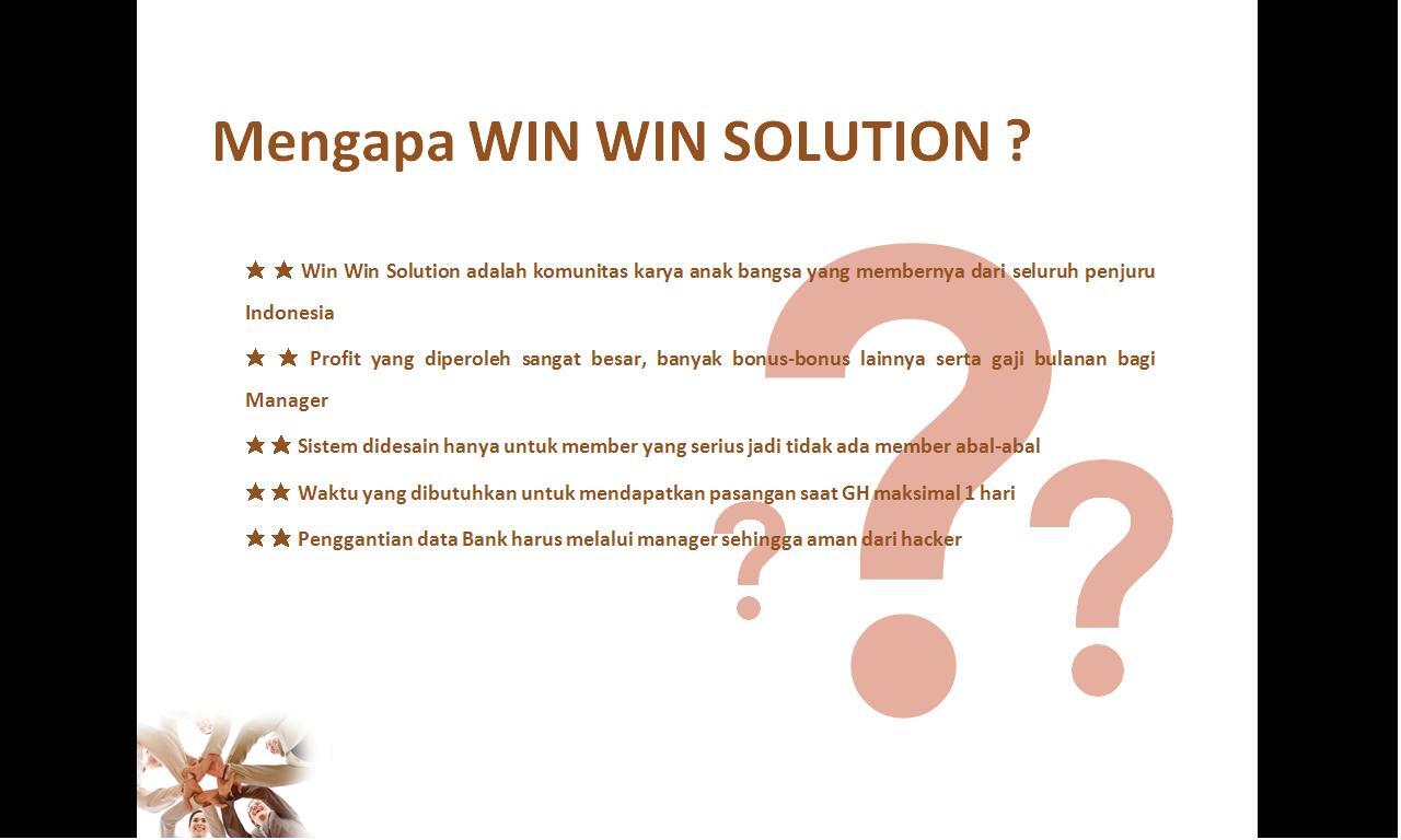 &lt; Money Game &gt; SSH, SMS NUSA, WIN WIN SOLUTION