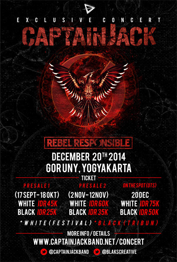CAPTAIN JACK: REBEL RESPONSIBLE CONCERT | GOR UNY, YOGYAKARTA, 20 DESEMBER 2014