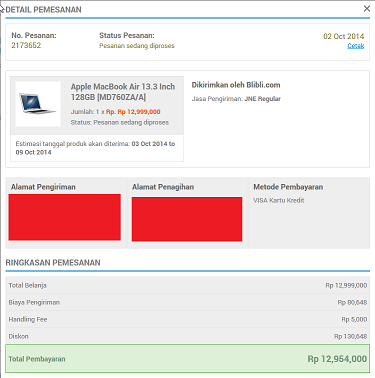 service blibli.com sangat amat mengecewakan