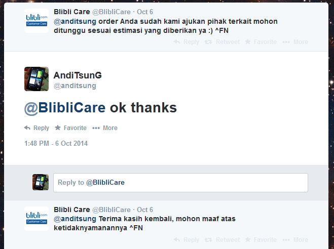 service blibli.com sangat amat mengecewakan