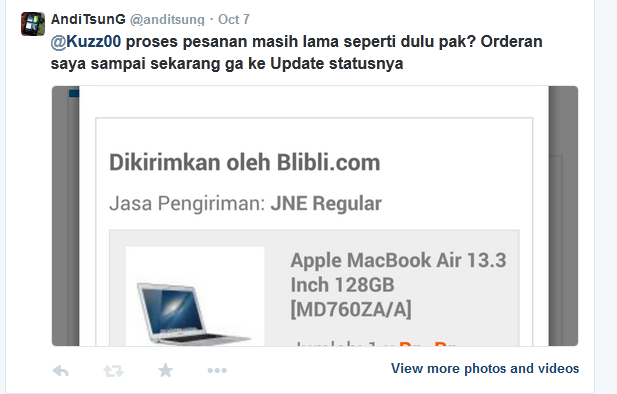 service blibli.com sangat amat mengecewakan