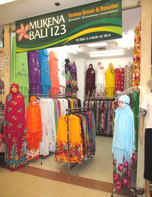 {RESELLER / DROPSHIPPER} Mukena Bali bahan Rayon, motifnya banyak