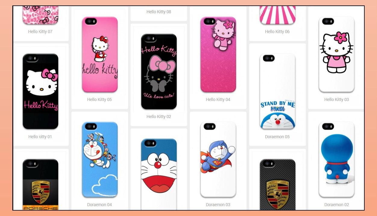 Terjual softcase hardcase custom printing motif gambar 