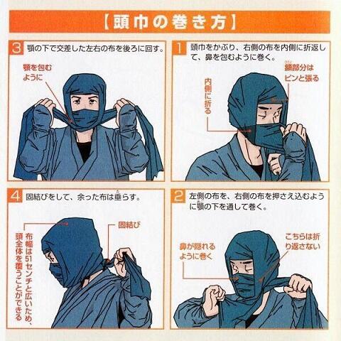Cara Mudah Membuat Kerudung Ninja Tradisional