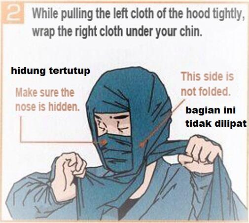 Cara Mudah Membuat Kerudung Ninja Tradisional