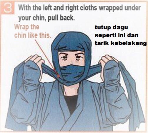 Cara Mudah Membuat Kerudung Ninja Tradisional