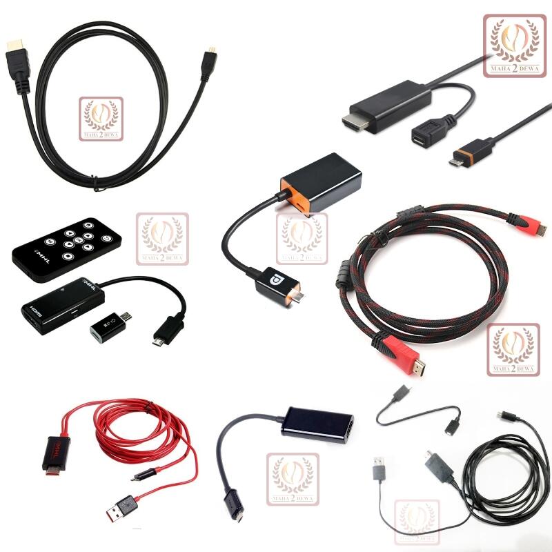 Connector MHL microUSB to HDMI untuk Samsung Galaxy dan Lainnya