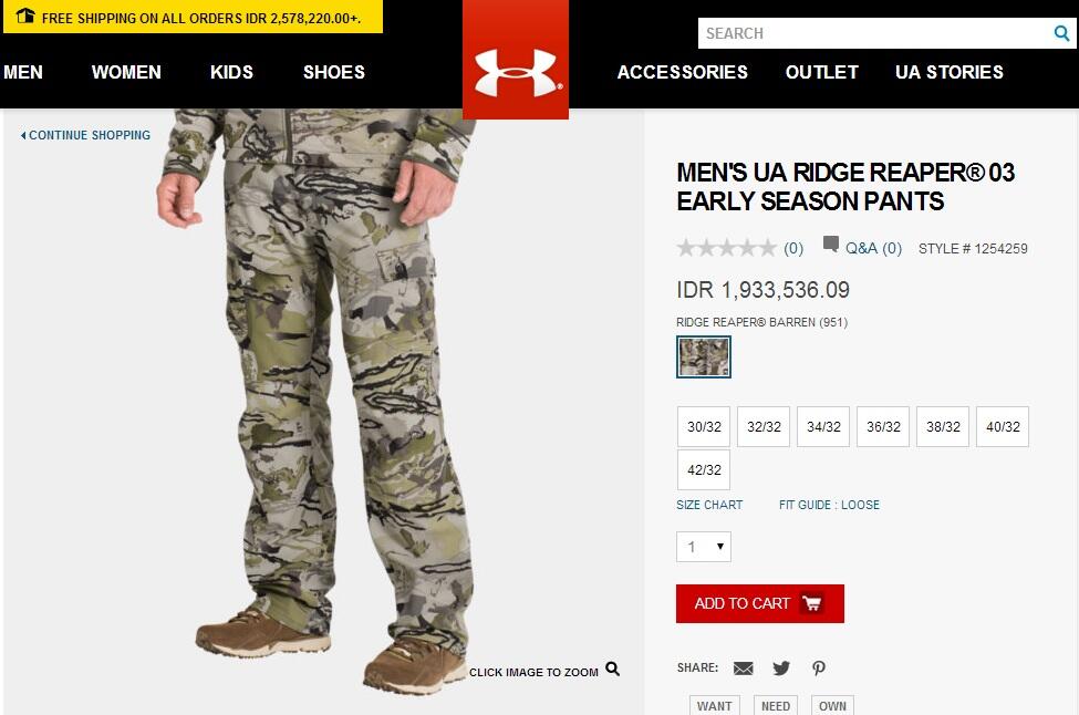 Pusat "pakaian/baju original"columbia,under armour,nike,adidas,gap,degree by reflex