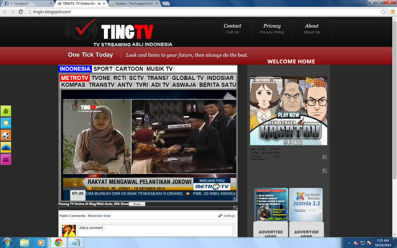share: tv online anti lelet