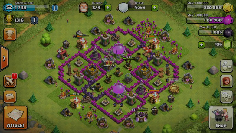 Cari Jual Id Clash Of Clan Coc Th 10 Level 100 Def Th 9 Max Kaskus