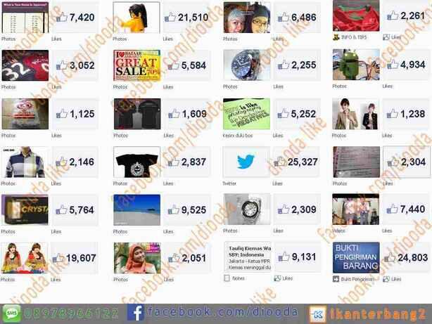 Jasa Like Fan Page FB Harga Hemat 99% Indo 100% Real !!