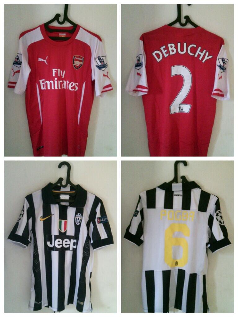 Jersey Arsenal & Juventus 2014-2015 all full patch.