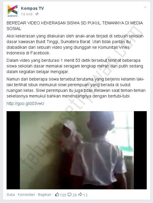 Video Kekerasan Fisik Anak SD