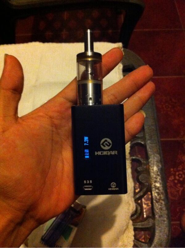 Vaporizer Hcigar DNA 20w + Tesla atomizer A3 glass pyrex second gan.. Jual terpisah