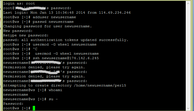 Cara Membuat User Baru jadi root di Centos