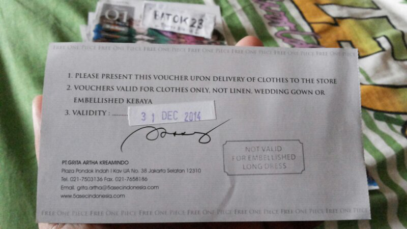 Dijual Voucher Laundry Dry Cleaning