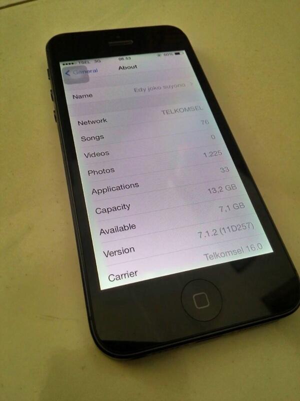 Iphone 5 16gb black hitam fullset murah surabaya