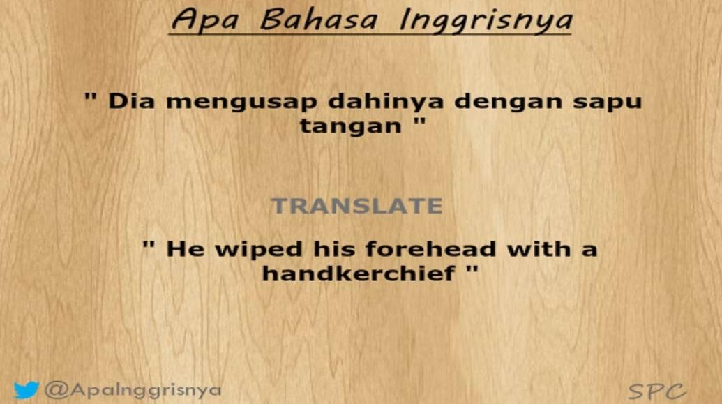 &#91;ApaInggrisnya&#93; How do you say &quot;mengusap&quot; in English ?