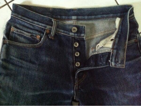 celana jeans/denim iron heart,original 2nd/second,rare,cod,semarang