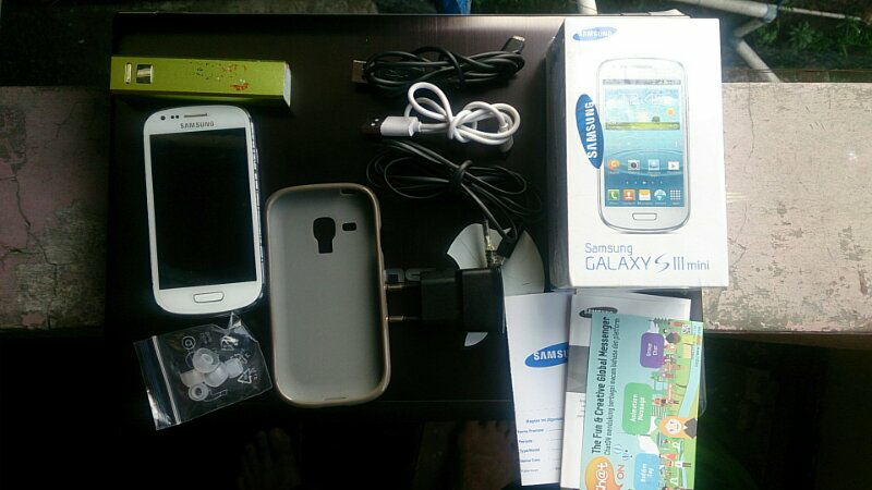 JUAL/WTS Samsung S3 Mini white ex.SEIN fullset murah cod IPB Dramaga, Bogor