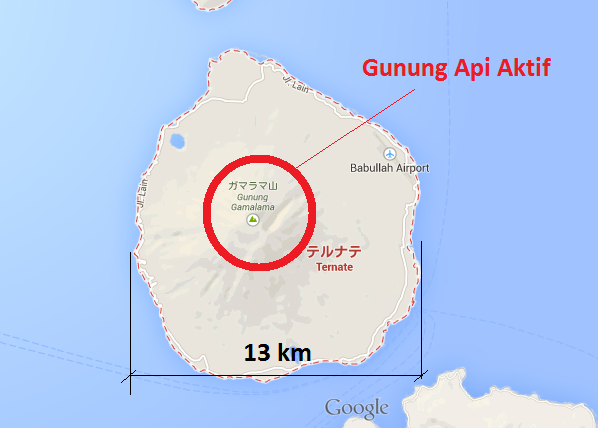 Bagaimana rasanya hidup di pulau diameter 13 km dengan gunung api aktif di tengahnya?