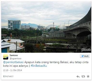 Tagar #IniBekasiKu Ajak Warga Bangga Akan Bekasi