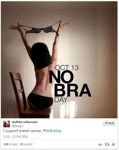Jangan Ngeres Waktu Lihat Ramainya Tagar #NoBraDay di Twitter