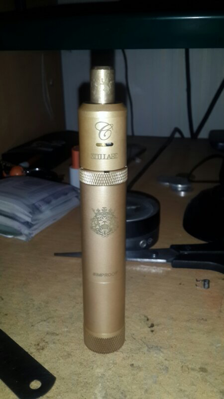 Vape sell mechanical mods King brass V2 #Improof Bandung murah