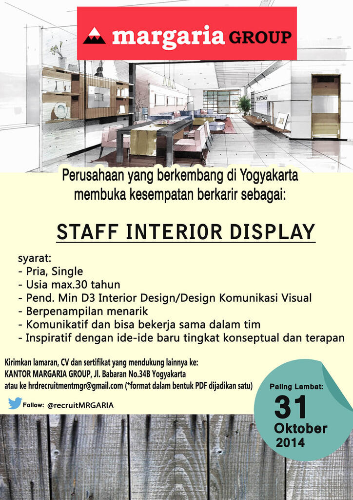 Lowongan Interior Display, anak design interior masuk sini...... &#91;JOGJA&#93;