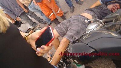 Overtaking Motorbike Collides With Another Bike