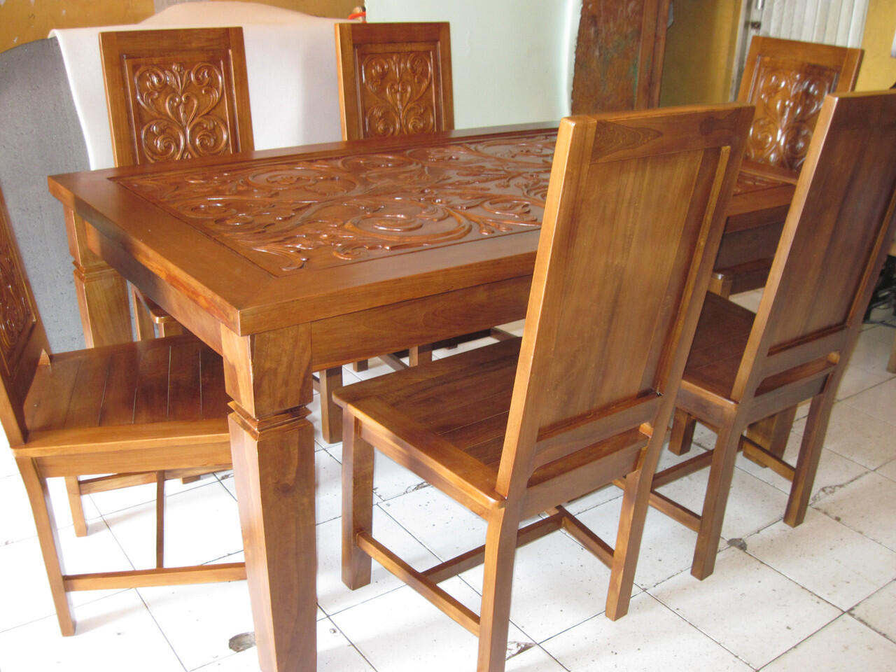 980 Koleksi Gambar Kursi Makan Kayu Jati Terbaik