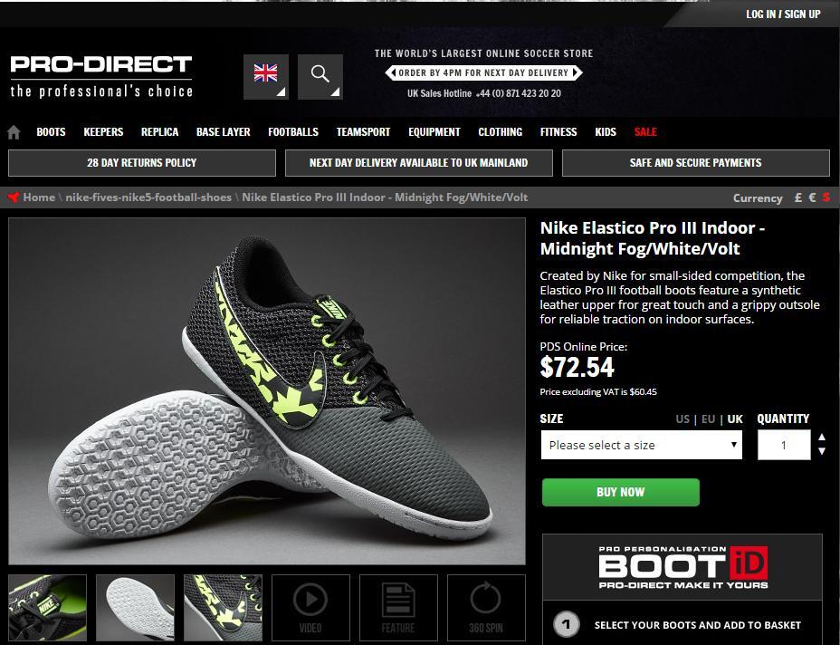 >>> SEPATU FUTSAL NIKE ELASTICO PRO III IC | 100% ORIGINAL & NEW | MURAH <<<