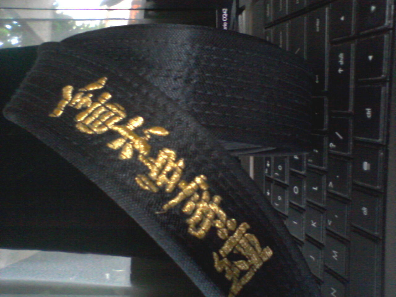 Jual Sabuk Hitam Karate TOKAIDO bordir emas bahan tebal dan kuat