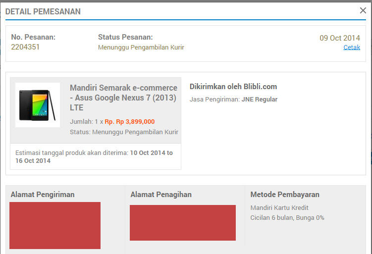 &#91;PERINGATAN&#93; Pengalaman beli di Blibli dan Saran