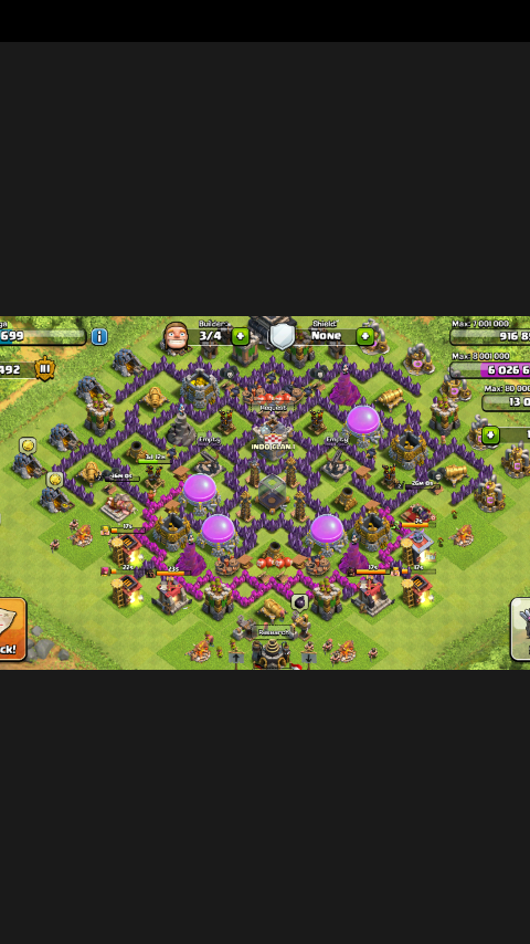 id coc / clash pf clans murah meriah lev 85 TH 9 siap raid and war