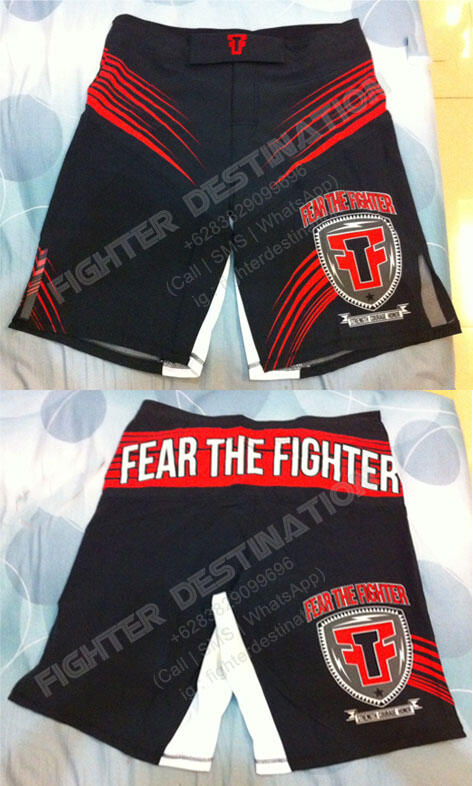 Fear The Fighter MMA Shorts, Muay Thai Short Original (Bandung)